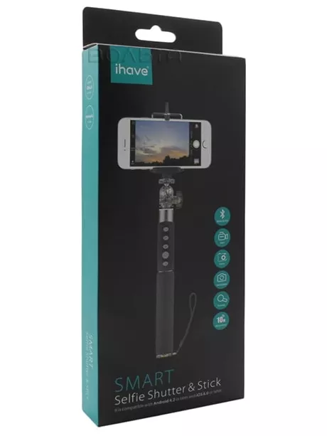 монопод для селфи iHave Selfie Shutter &amp; Stick golden
