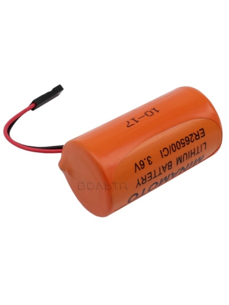 батарейка с коннектором Dupont 2,54 (BLS-2) Minamoto ER 26500/C1(C) 