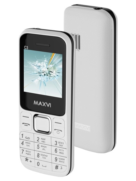 мобильный телефон Maxvi C3 white