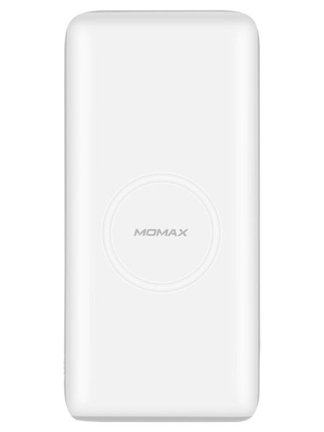 внешний аккумулятор с беспроводной QI зарядкой Momax Q.Power2 Wireless Ext Battery 10000 (IP81) white