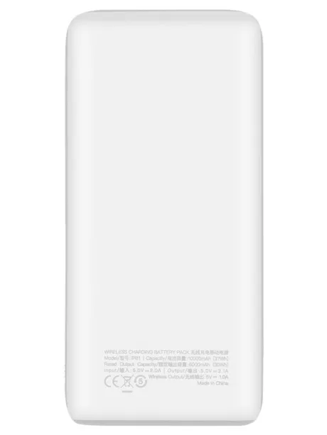 внешний аккумулятор с беспроводной QI зарядкой Momax Q.Power2 Wireless Ext Battery 10000 (IP81) white