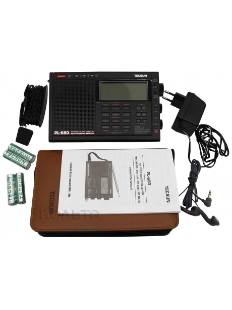 Цифровой радиоприемник с авиадиапазоном Tecsun PL-680 (export version) black