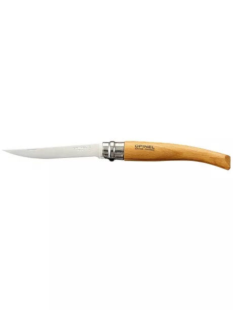 складной нож Opinel №10 филейный Stainless Steel бук