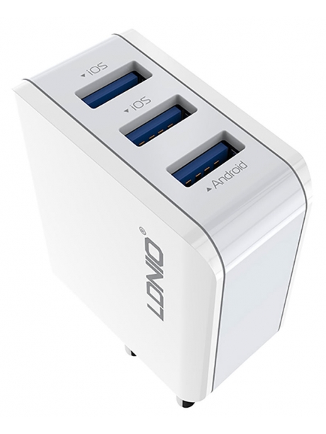 USB зарядное устройство LDNIO A3301 3USB*3,1A white