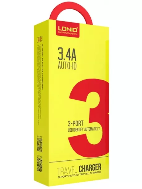 универсальное зарядное устройство LDNIO A3303 3USB *3,4A white