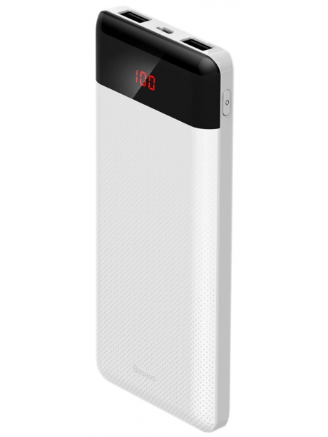 Power Bank Baseus Mini Cu digital display Power Bank 10000mAh white