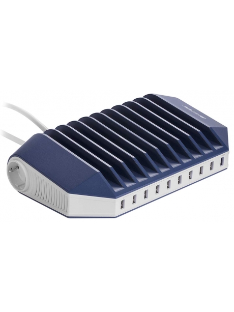 зарядная станция для смартфонов на 10 портов Bestek Charger Station MRU110E blue/white