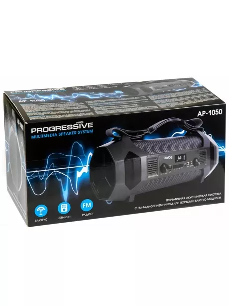 bluetooth колонка с караоке Dialog Progressive AP-1050 black