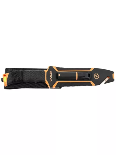 туристический нож с огнивом и точилкой Ganzo G803 orange