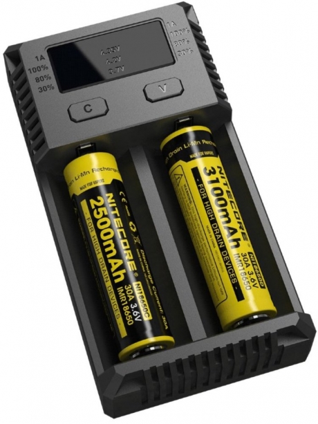 универсальное зарядное устройство на 2 канала NiteCore NEW I2  Intellicharge V2 