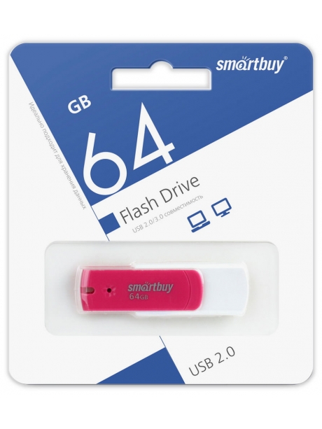 флешка USB SmartBuy Diamond 64GB pink