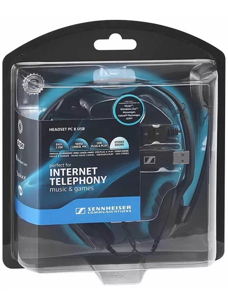 наушники с микрофоном для ПК Sennheiser PC 8 USB black