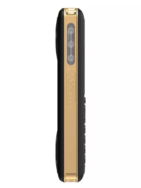 мобильный телефон с функцией караоке Maxvi P20 black-gold