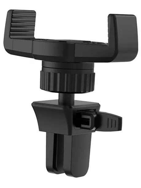 держатель Hoco CA38 Platinum sharp air outlet in-car holder black