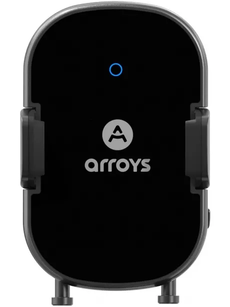 держатель смартфона с беспроводной зарядкой Arroys Vent-W1 Auto black