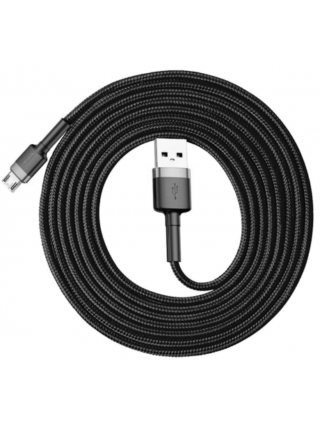 кабель передачи данных Baseus Cafule Cable USB For Micro 1.5A 2m gray + black