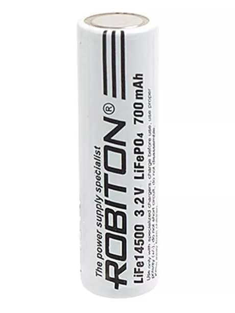 аккумулятор Robiton LiFe14500 700mAh без защиты 