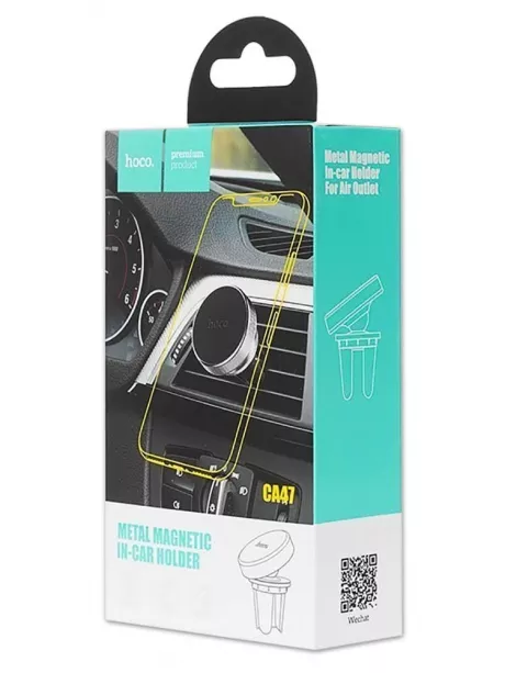 магнитный держатель на воздуховод Hoco CA47 Metal Magnetic silver
