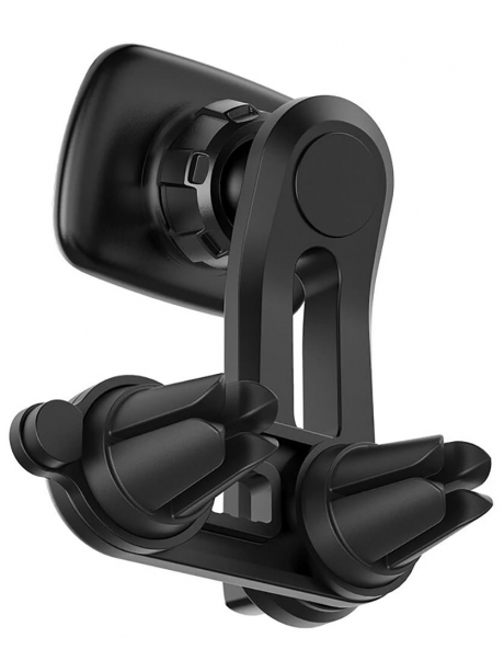 магнитный держатель на воздуховод Hoco CA68 Sagittarius series double air Outlet magnetic car holder black