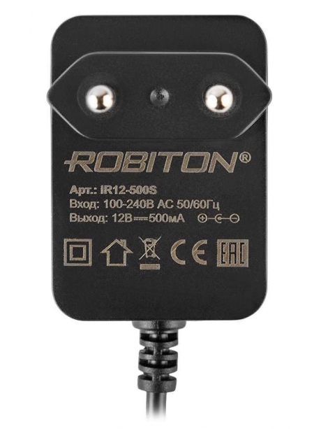 блок питания Robiton IR12-500S 5,5х2,1/12 (-) черный