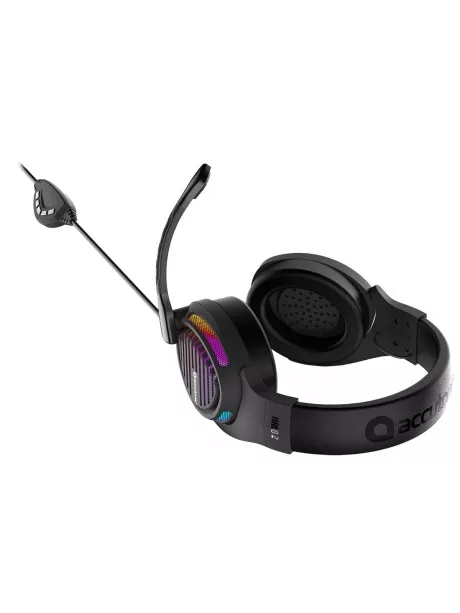 игровая гарнитура 7.1 с подсветкой и вибрацией Accutone Halo 2 USB black