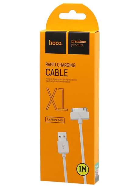 кабель передачи данных Hoco X1 Rapid 30 pin 1m white