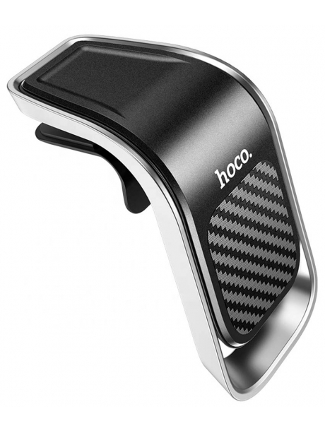 магнитный держатель на воздуховод Hoco CA74 Universe air outlet magnetic car holder black/silver