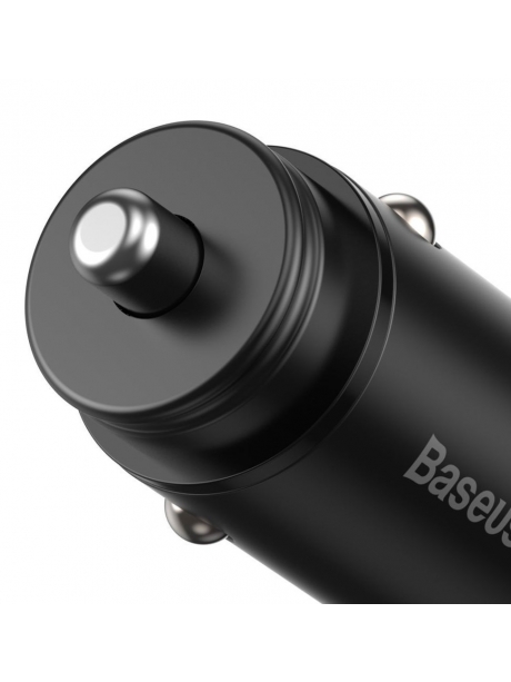 автомобильное зарядное устройство Baseus Circular Metal PPS Quick Charger Car Charger 30W(Support VOOC) black