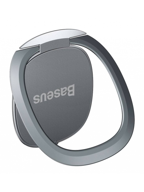попсокет на телефон Baseus Invisible phone ring holder silver