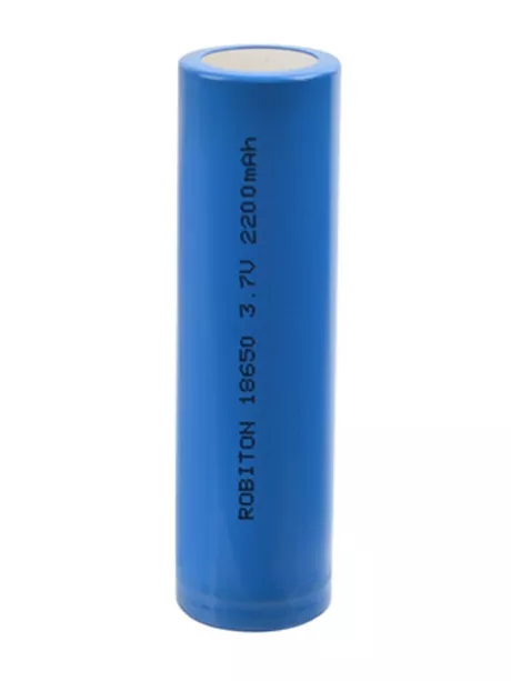 литиевый аккумулятор 3.7V Robiton 18650 Li-Ion 2200 mAh  без защиты 