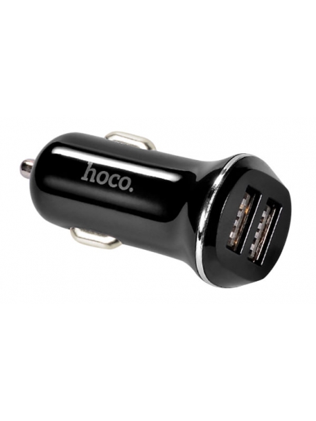 автомобильное зарядное устройство Hoco Z1 2USB 2.1A + micro cable black
