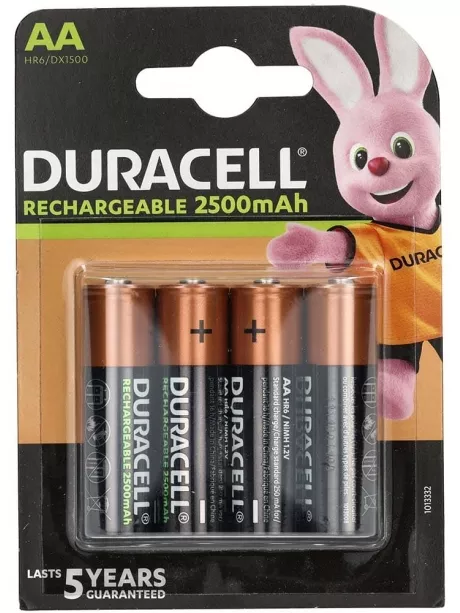 аккумулятор Duracell 2500 mAh HR6/AA-4BL 