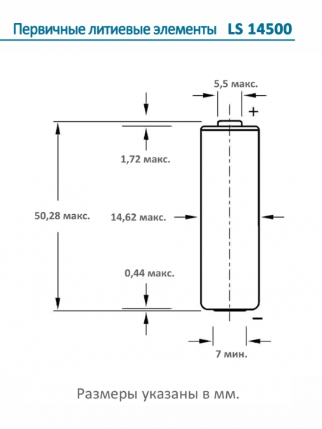 батарейка Saft LS 14500 CNA (AA) 