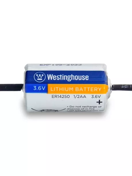 литиевая батарейка 3.6v Westinghouse ER 14250Y (1/2AA) axial wires 