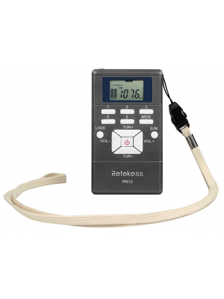 цифровой карманный FM радиоприемник Retekess PR13 