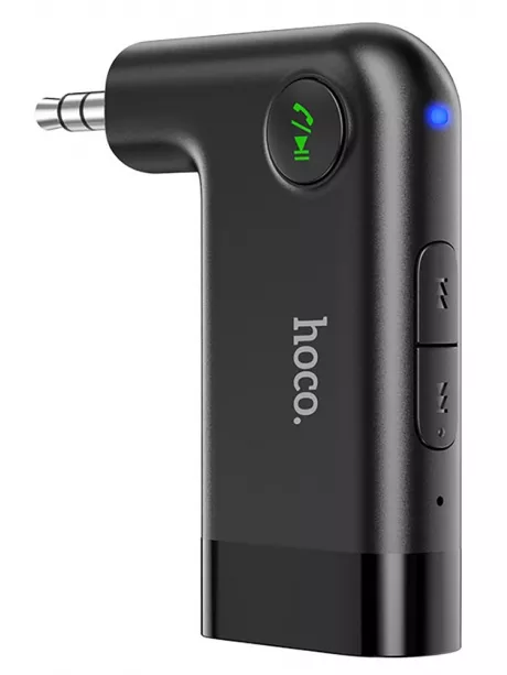 bluetooth AUX аудиоадаптер Hoco E53 Dawn sound in-car AUX wireless receiver black