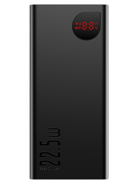 внешний аккумулятор Baseus Adaman Metal Digital Display QC Power Bank 20000mAh 22.5W black