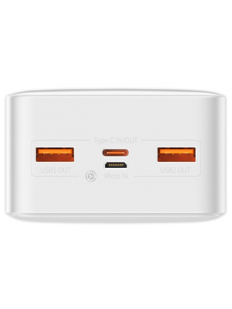 внешний аккумулятор Baseus Bipow Digital Display Power bank 30000mAh 20W white