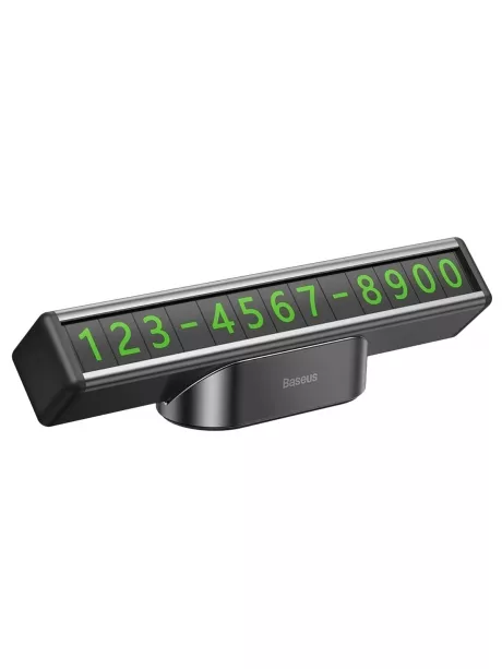 держатель для номера телефона в машину Baseus Square Bar Temporary Parking Number Plate black