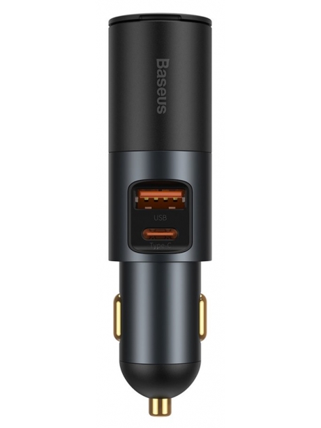 автомобильное зарядное устройство Baseus Share Together Car Charger with Cigarette Lighte Port  U+C 120W gray