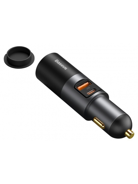 автомобильное зарядное устройство Baseus Share Together Car Charger with Cigarette Lighte Port  U+C 120W gray