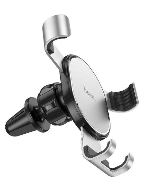 гравитационный держатель на воздуховод Hoco CA56 Plus Armor metal gravity black silver