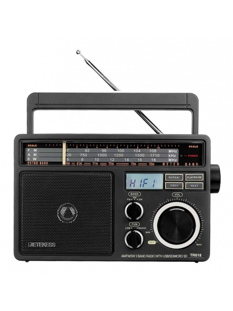 Переносной радиоприемник с MP3 плеером Retekess TR618 