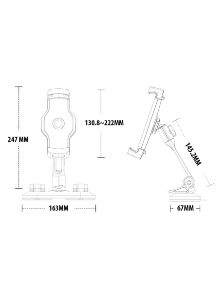подставка настольная для планшета и смартфона Arroys Dash-LD1 white