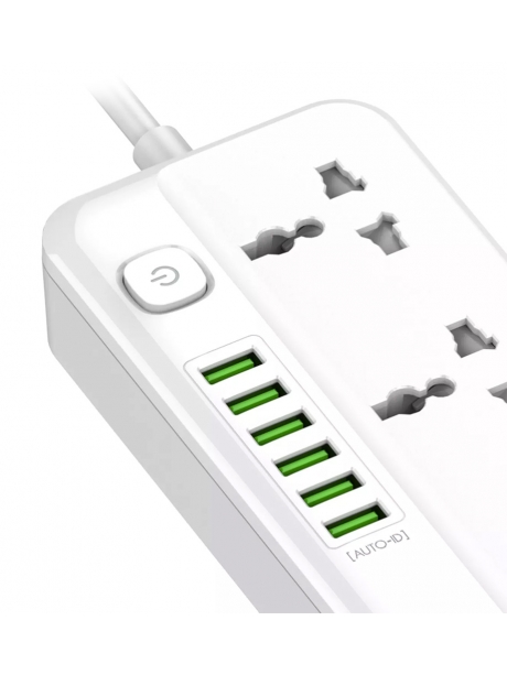сетевой фильтр LDNIO SC5614 6USB*5 розеток 2м white