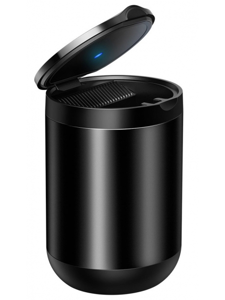 автомобильная пепельница с подсветкой Baseus Premium Car Ashtray black