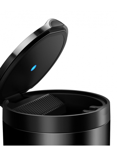 автомобильная пепельница с подсветкой Baseus Premium Car Ashtray black