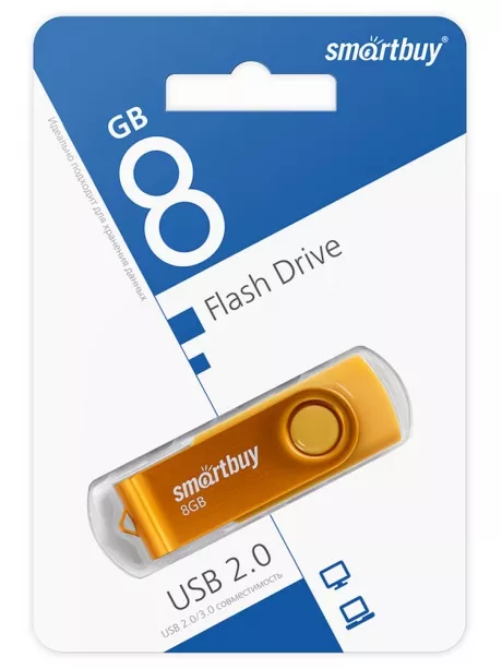 флешка USB SmartBuy Twist 8GB yellow