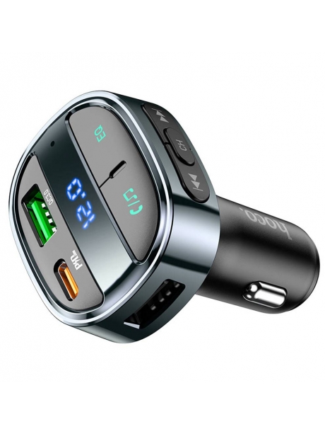автомобильная зарядка с bluetooth FM передатчиком Hoco E70 PD30W+QC3.0 car BT FM transmitter magic night