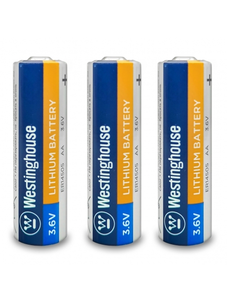 литиевые батарейки 3.6 В Westinghouse ER 14505 (AA) 3шт. 